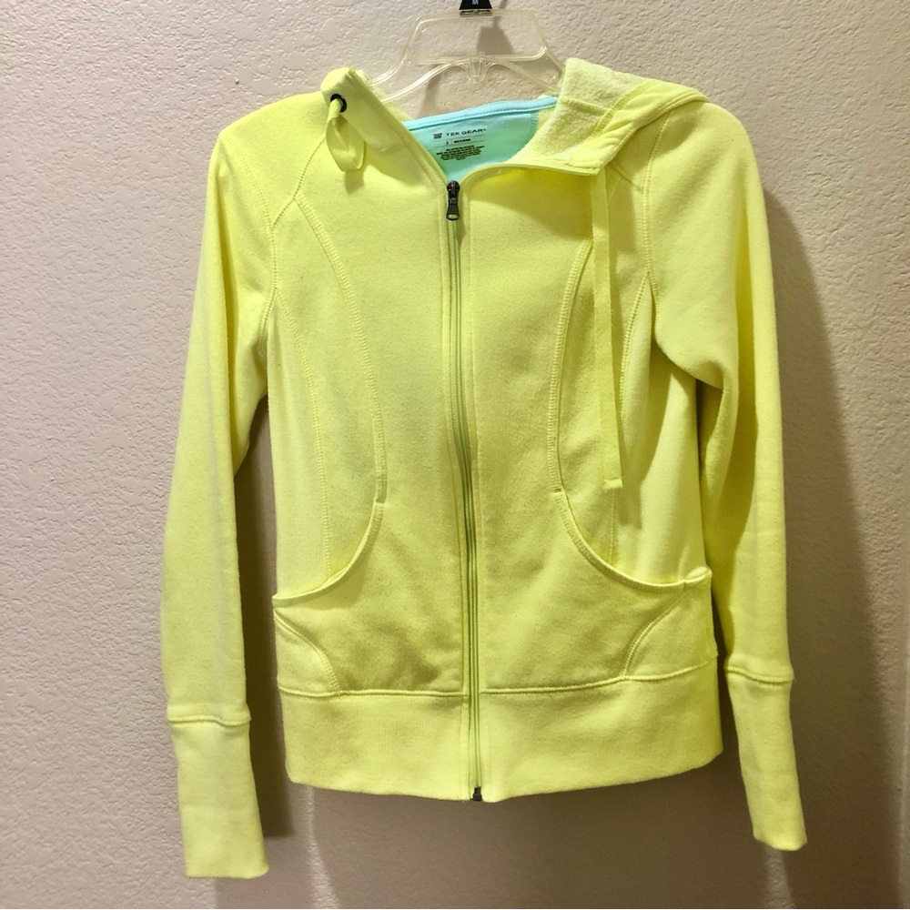 🍒 2 for $20 Women’s Neon Yellow Zip-Up Hoodie Jacket